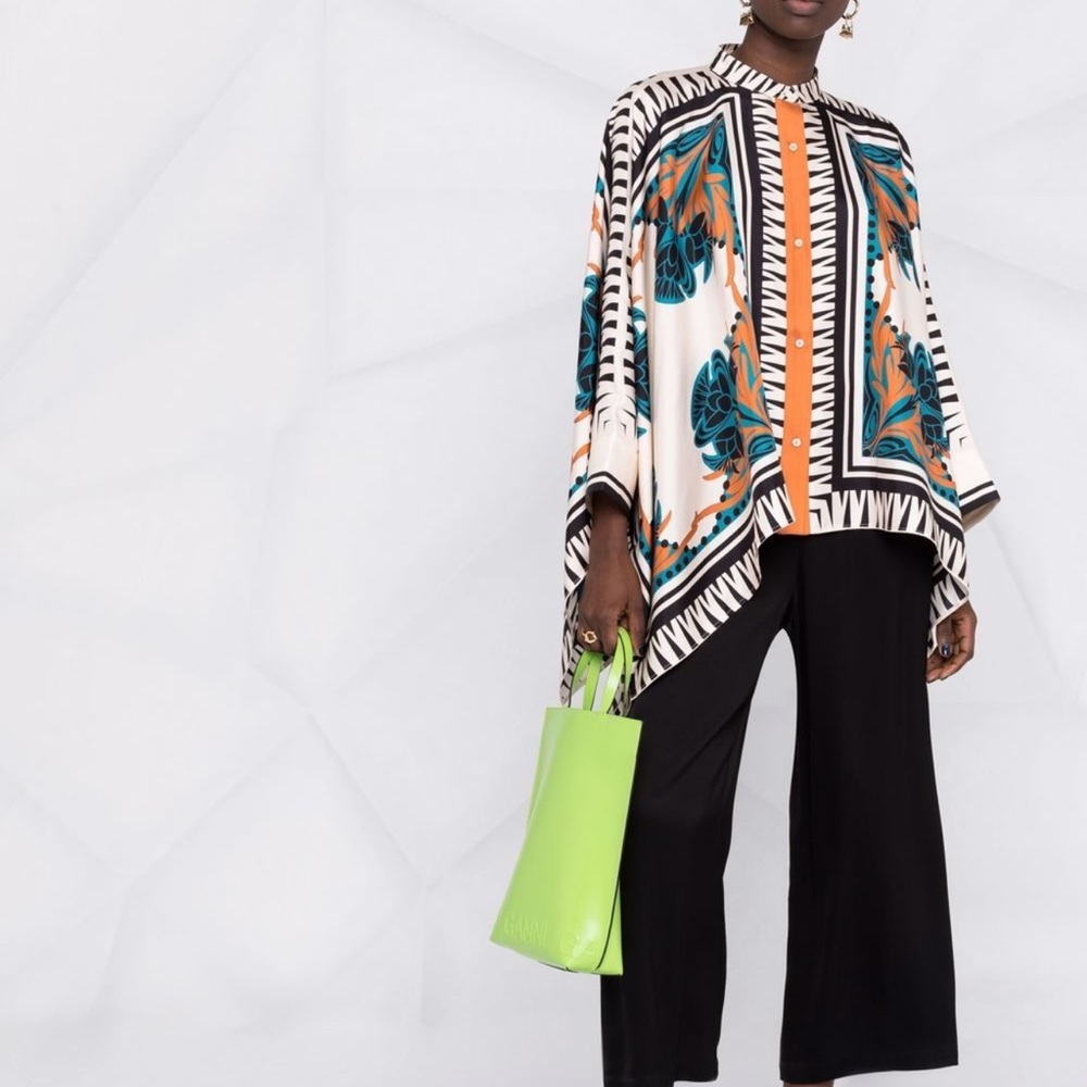 LA DoubleJ Shirt. Silk/Size-M